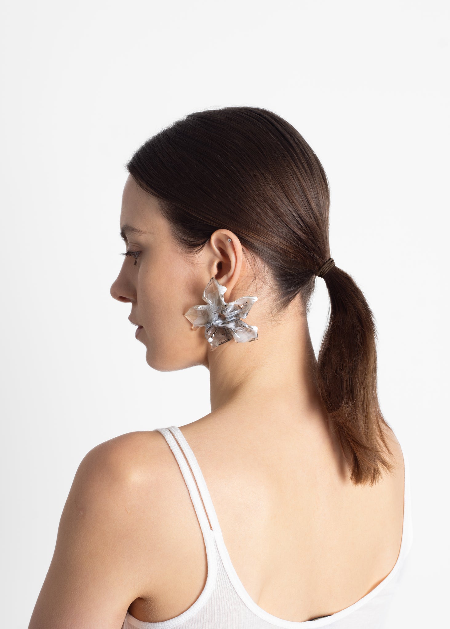 Milky Blossom Earrings